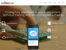 Tablet Screenshot of codingfury.com